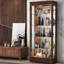 Armoire à vin murale en chêne massif 31,5 po Mid-Century Modern