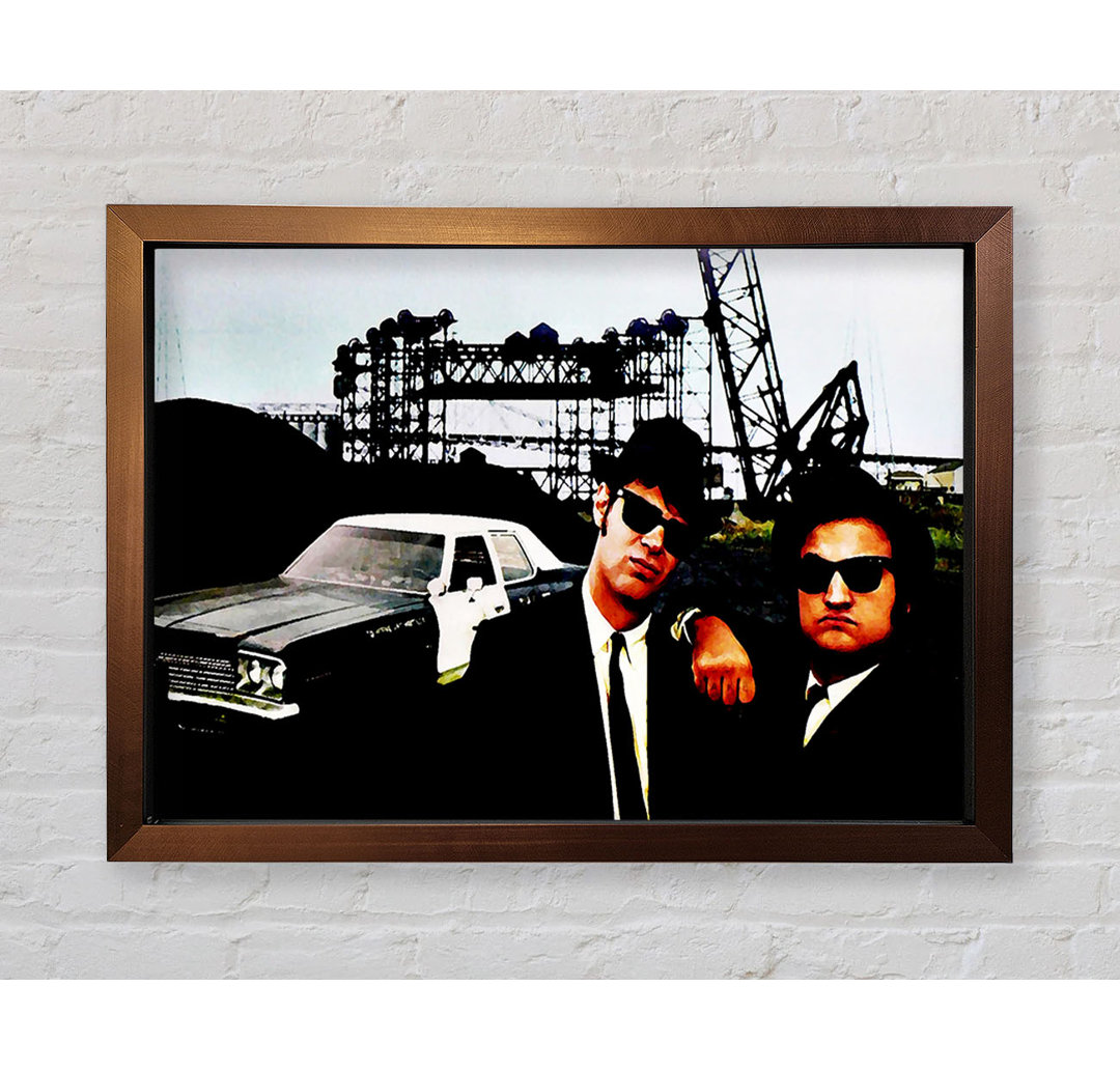 The Blues Brothers Police Car - Einzelner Bilderrahmen Kunstdrucke