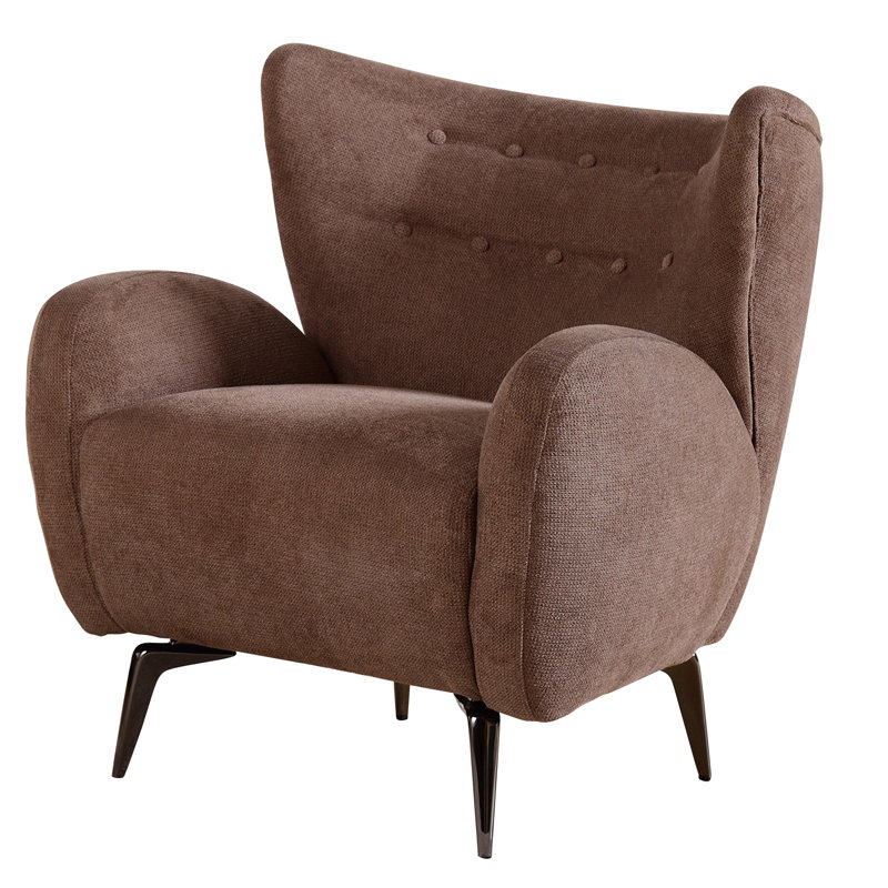 Fauteuil d'appoint Oslo - brun cacao et espresso