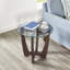 Table basse ronde en verre