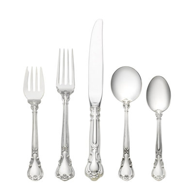 Ensemble de couverts en argent sterling 5 pièces Chantilly, service pour 1 personne