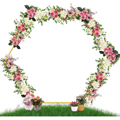 86.4'' W x 1'' D Metal Arbor