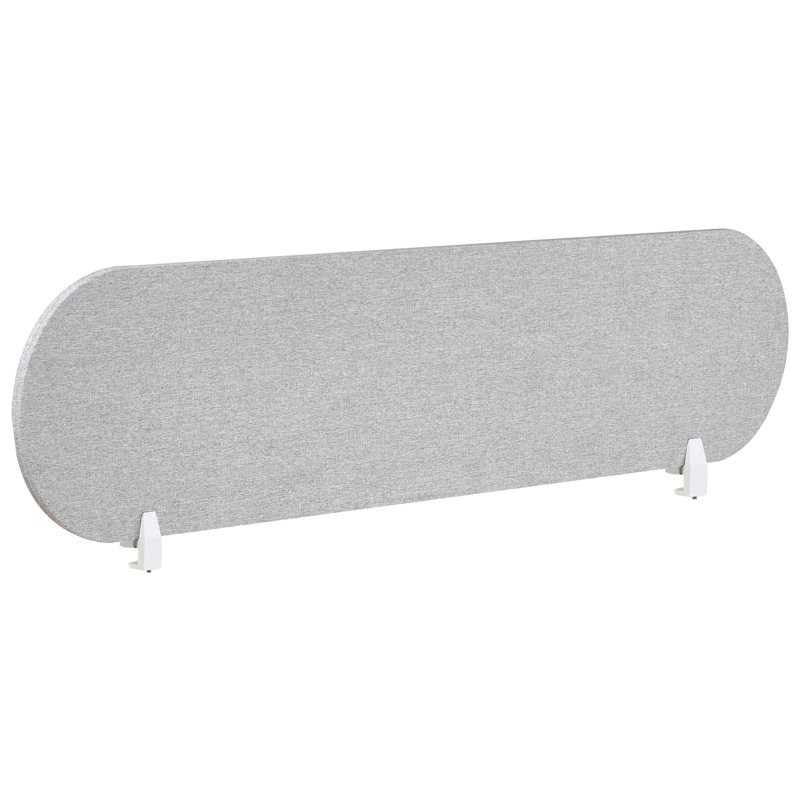 Grey Desk Dividers, Light Grey, 40cm H x 160cm L
