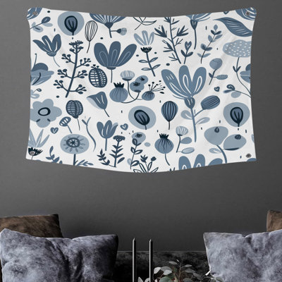 Floral Pattern Wall Tapestry -  Floral Wall Decor