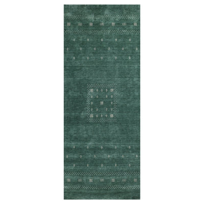 Simi Hand Knotted Cotton/Wool Southwestern Area Rug