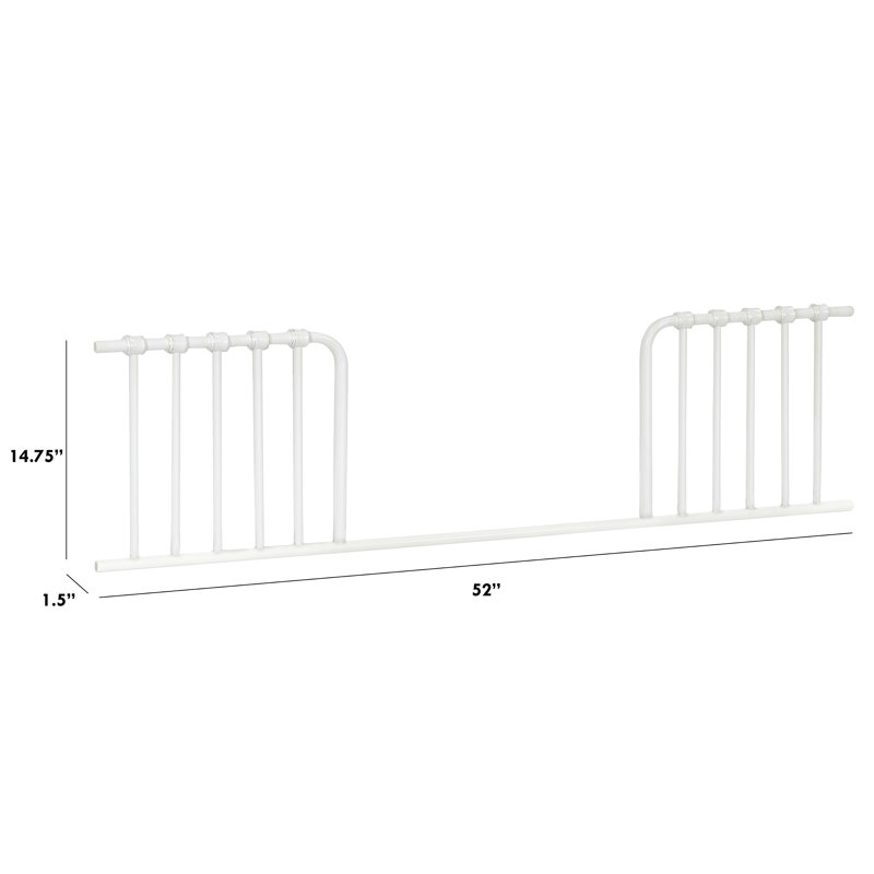 Abigail and Winston Toddler Bed Rail, Washed White