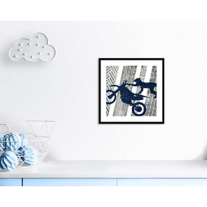 «Motorcross Motocross 2», art encadré, H 23,5 po x l 23,5 po x P 1,18 po, Cadre noir