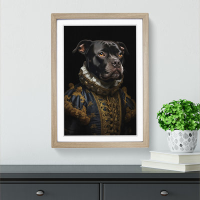 Staffordshire Bull Terrier Renaissance - Framed Print