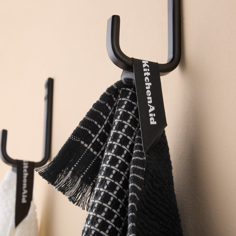 GOURMET SERIES Cotton Waffle Linen Set, Matte Black