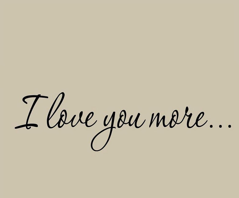 Adhésif décoratif «I Love You More», Noir, H 6 po x l 22 po x P 0,01 po