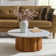 Randy 36"W Modern Natural Marble Coffee Table