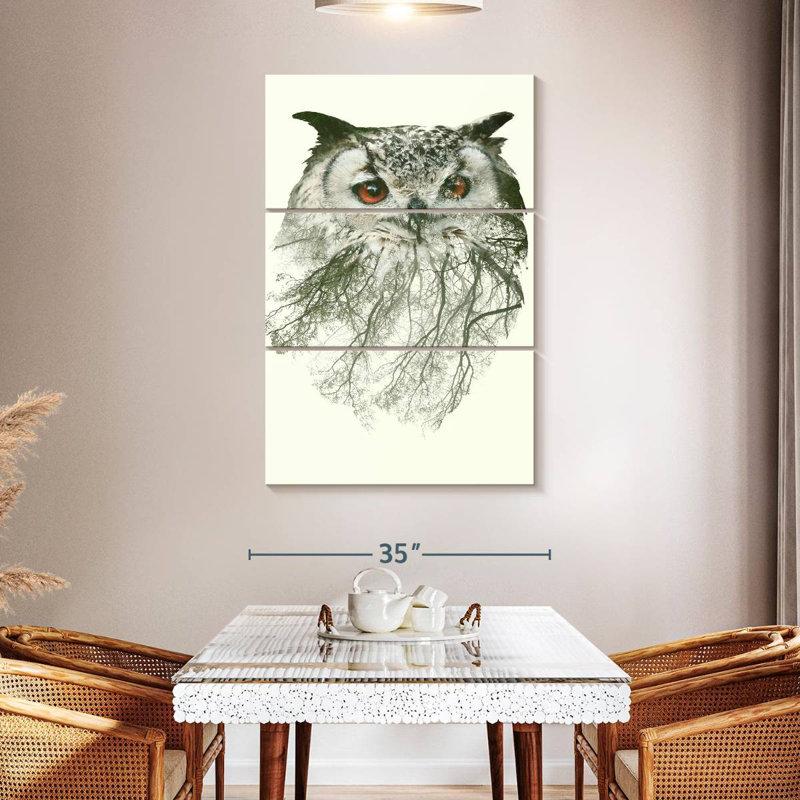 Brampt Forest Tree Owl, 50" H x 32" W