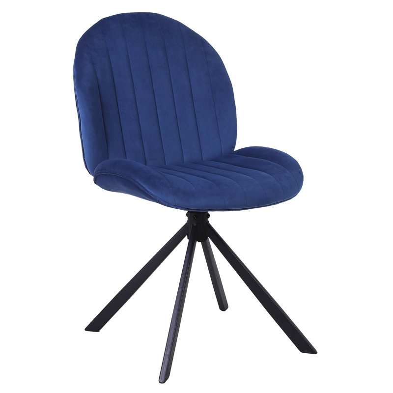 Velvet Office Chair, Blue