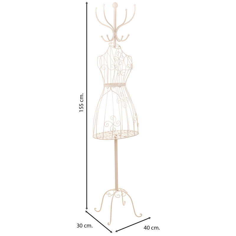 Antrione Iron Freestanding 8 - Hook Coat Rack