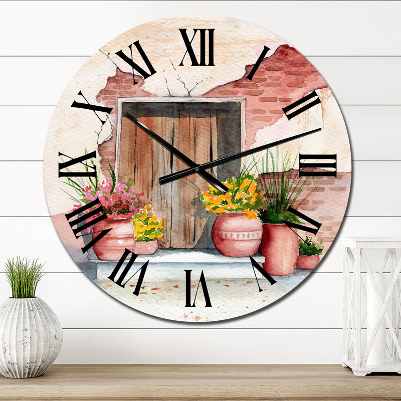 Vieille horloge murale rétro, Moyen
