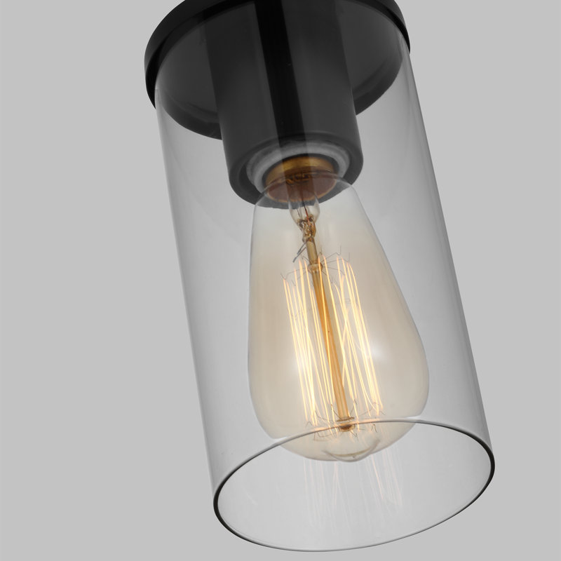 Mini-luminaire suspendu à une lumière Zire de Visual Comfort Studio, Noir minuit