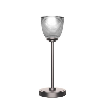 Aneka Accent Lamp Shown With 5" Clear Ribbed Glass