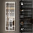 LED Lighted Full Length Mirror with Stand Rectangle LED Wall Mirror-1987827615