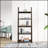 5-Tier Ladder Bookshelf With Rubber Wood Frame, Ideal For Stylish And Efficient Storage In Any Room-1977708973