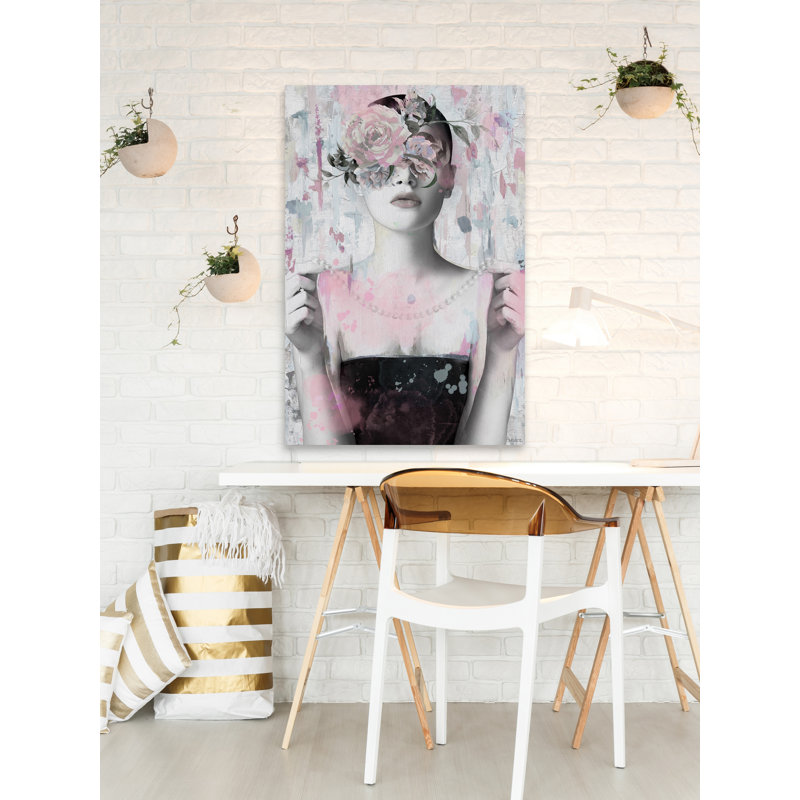 Be like a Flower by Parvez Taj - 1 Piece Wrapped Canvas Painting, 45cm H x 30cm W