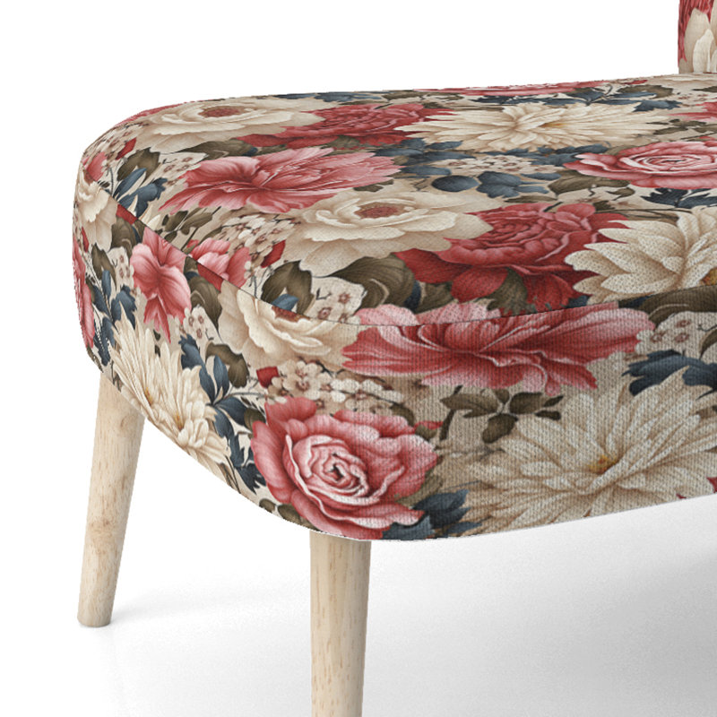 Chaise d'appoint rembourrée Beige