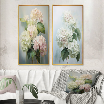 Hortensias blanches et blanches «Whispering Blooms» - 2 pièces