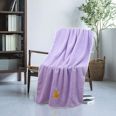 Ensemble de foulard corail en velours corail Little Dinosaur Series