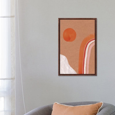 Abstract Sun And Rainbow by Whales Way - Print on Canvas
