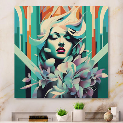 Impressionnante art déco sur toile