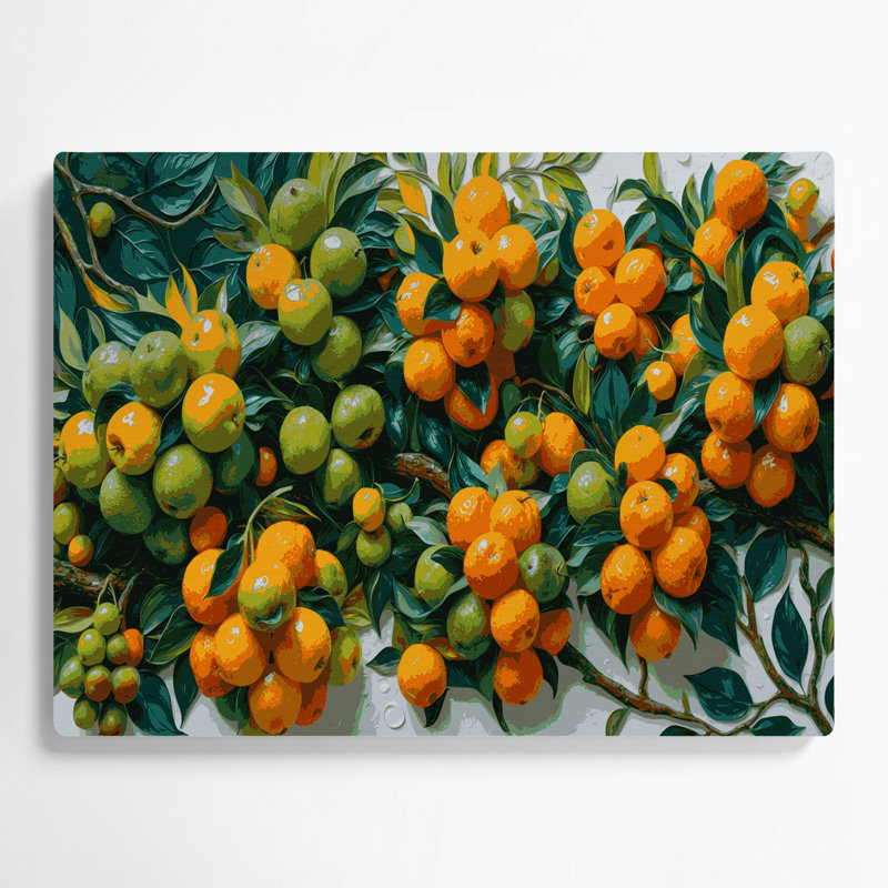 Art mural en métal «Fruit Imbe», H 16 po x l 20 po