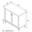 Armoire d'appoint 2 portes en bois massif Sango Newcomb-66016531
