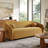 Kashvi 85" Chenille Fabric Sofa in Mustard