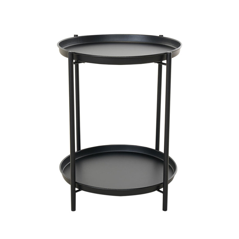 Tray Top End Table, Black