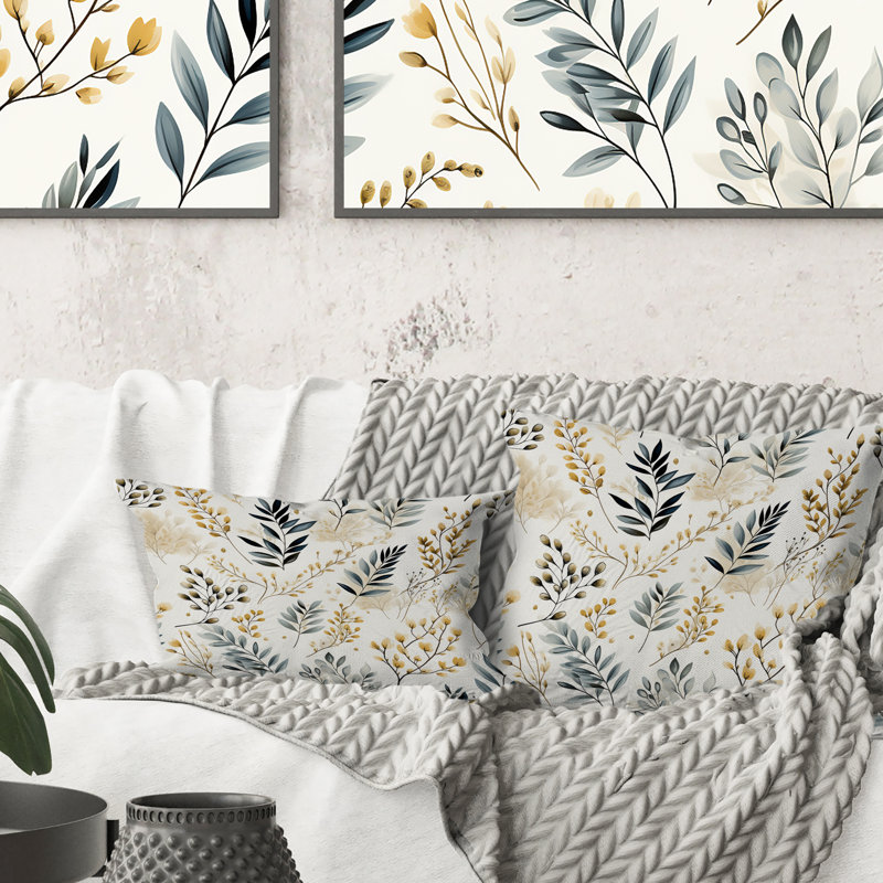 Coussin Serene Ferns II - Plants