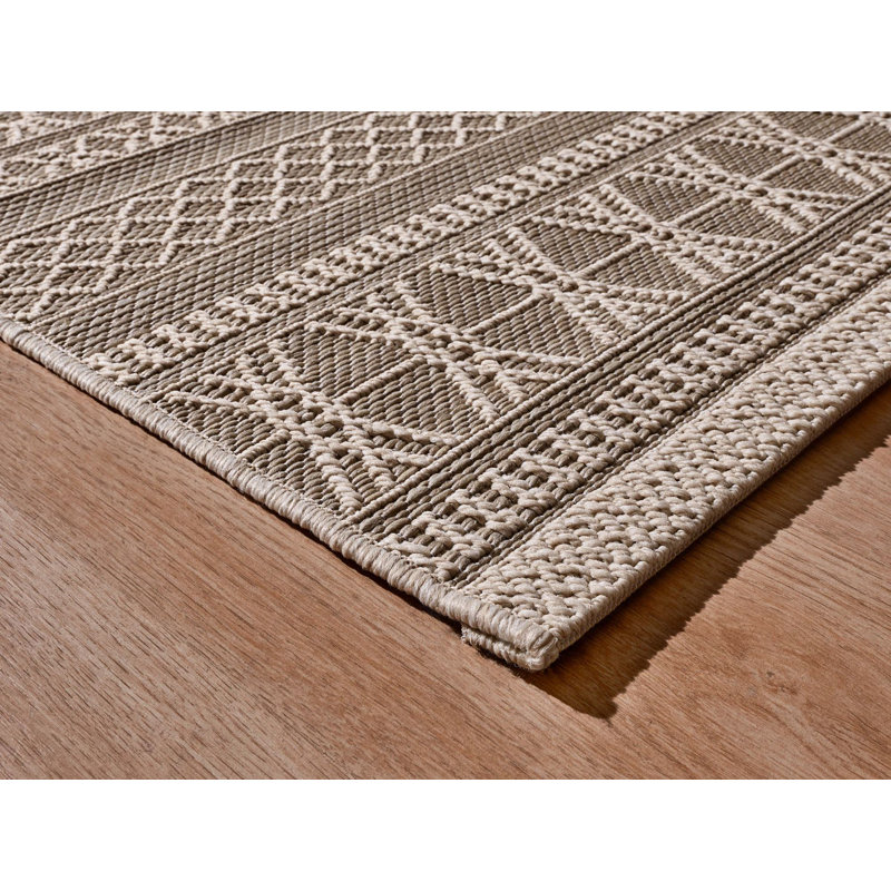 Kocher Striped Indoor / Outdoor Area Rug, Rectangle 200 x 290cm