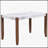Rectangular Faux Marble Dining Table with Solid Wood Legs, Easy Assembly for Stylish and Functional Home Decor