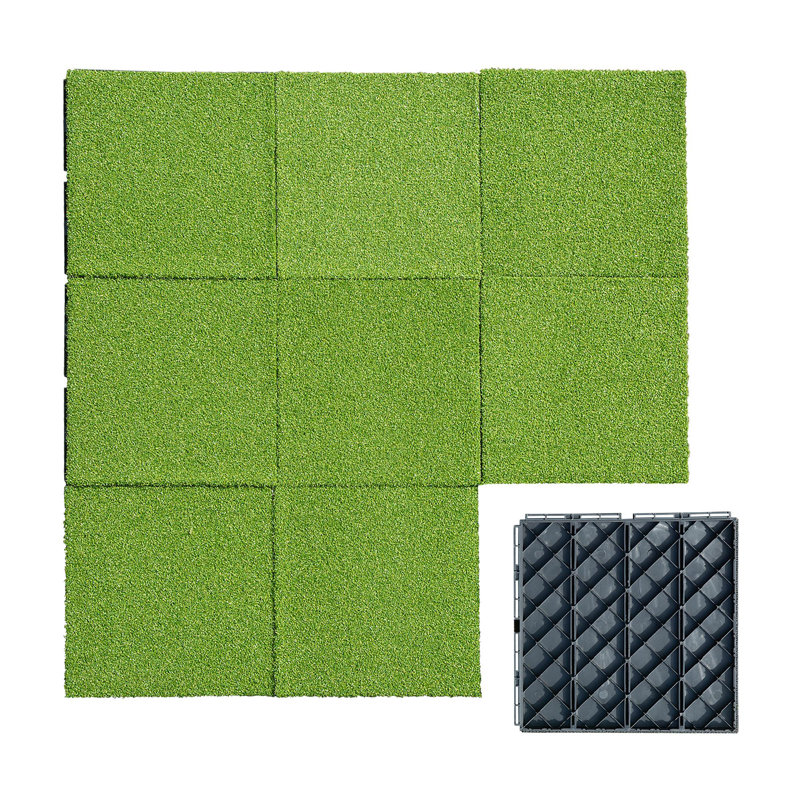 Carreaux de terrasse en plastique gazon