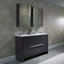 Ensemble de meuble-lavabo double 48 po avec miroir Artemis-24551235