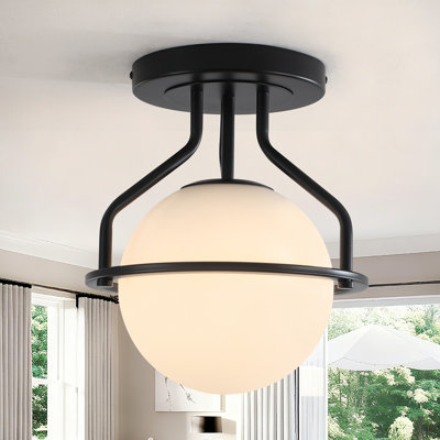 Plafonnier semi-encastré 1 lumière Globe