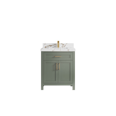 30 po Cambridge X P 22 po De salle de bain Quartz de Carrare