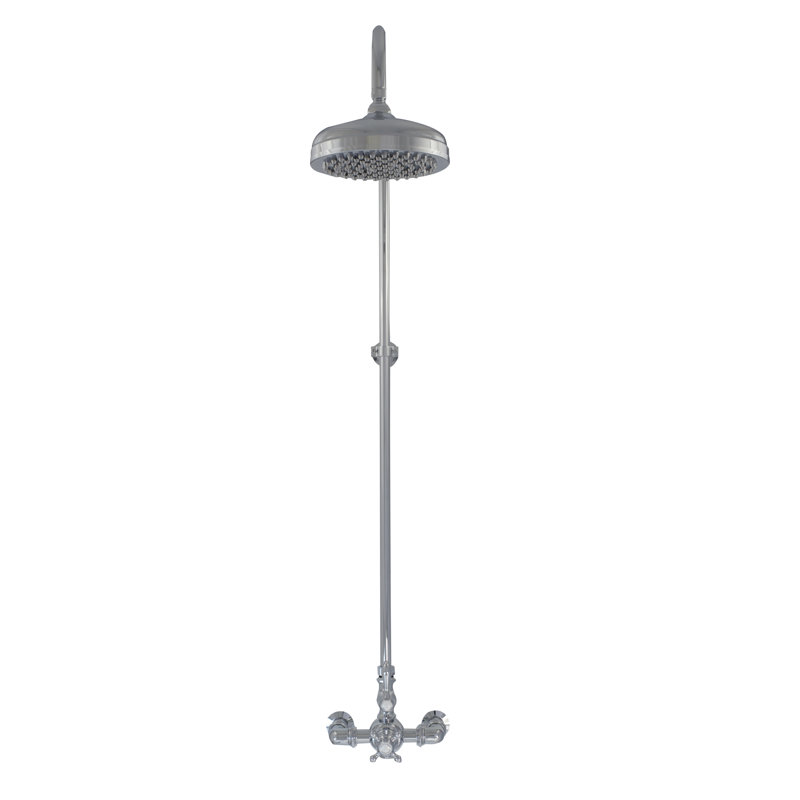 Exposed Thermostatic Shower System by Strom Living P0901C, Chrome