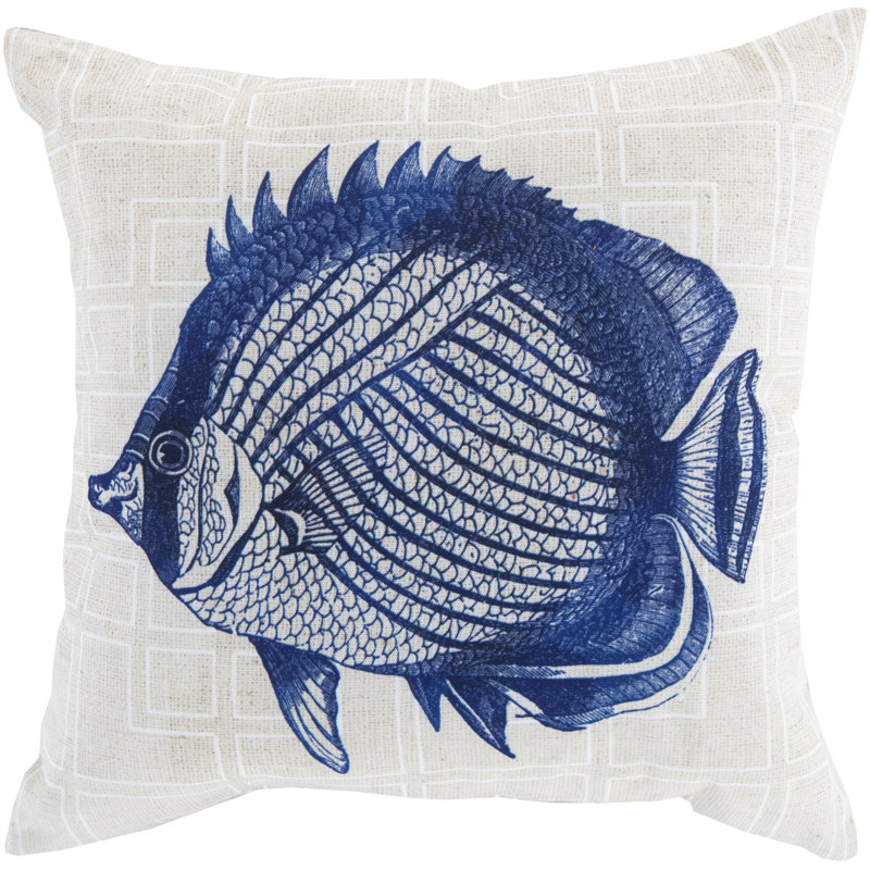 Rain Graphic Print Indoor/Outdoor Throw Pillow, 18" H x 18" W x 4" D