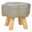Modern Flower-Shaped PU Leather Stool Footstool-600447087