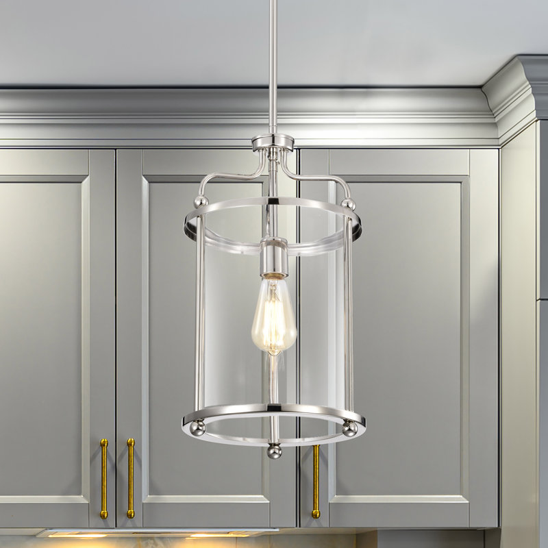 Neven 1 - Light Cylinder Pendant, Polished Nickel