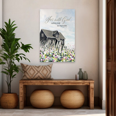For For God - Modern Farmhouse Black Farmhouse