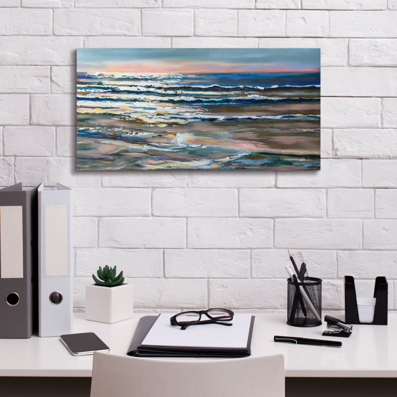 «Shimmer» par Jeanette Vertentes, H 12 po x l 24 po x P 0,75 po