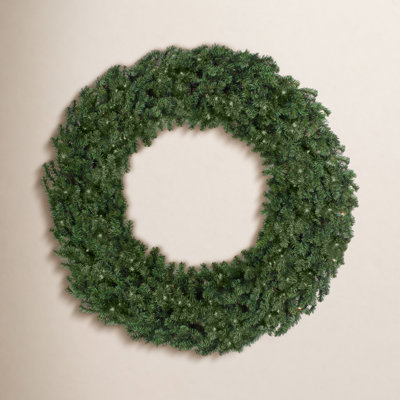 96" Pre-Lit Pine Wreath