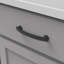 Poignée arche American Diner Collection - 5-1 / 16 po Poignée d'armoire centre à centre noir mat - Quincaillerie transitionnelle et traditionnelle pour tiroirs et armoires-116399452-93569584