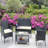 4 Piece Wicker Seating Group With Cushions-365142647