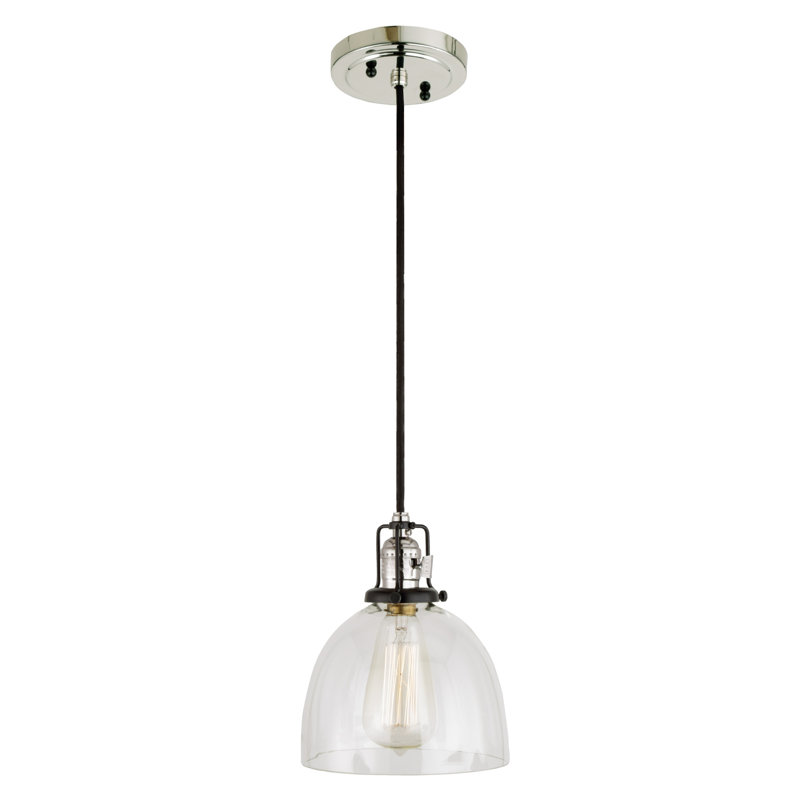 Branton 1 - Light Single Pendant, Polished Nickel